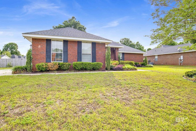 ranch-style house with brick siding