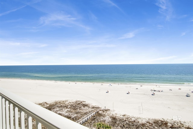 water view featuring a view of the beach