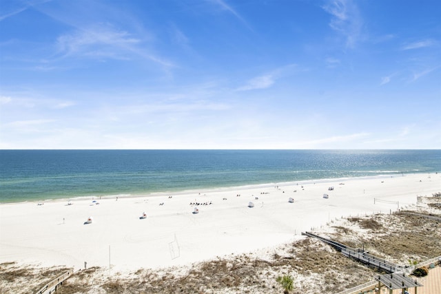 water view with a beach view