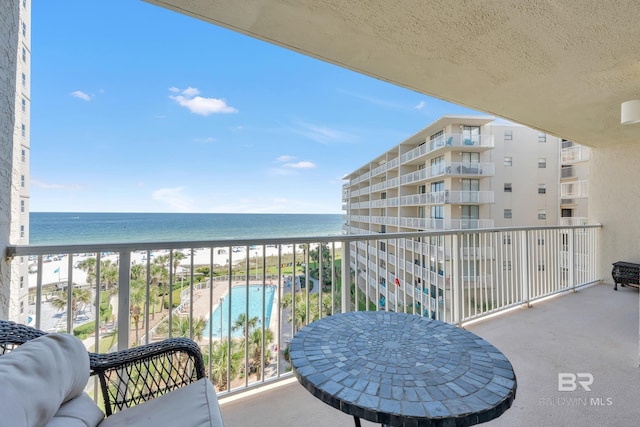 24522 Perdido Beach Blvd Unit 5617, Orange Beach, AL 36561 - balcony with view of water and beach and view of pool