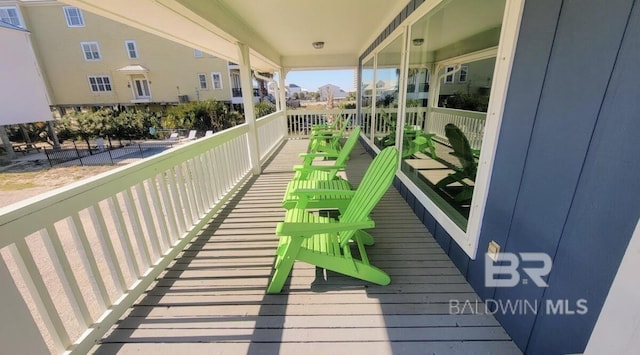 view of balcony