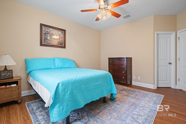 2554 Masters Ct, Mobile, AL 36618 - bedroom with wood finished floors and ceiling fan