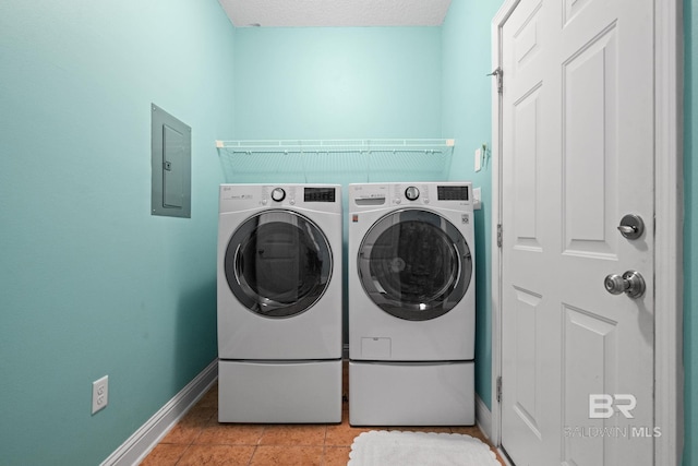 2554 Masters Ct, Mobile, AL 36618 - laundry area with electric panel and washer and dryer