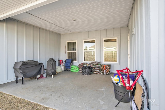 view of patio / terrace featuring a grill