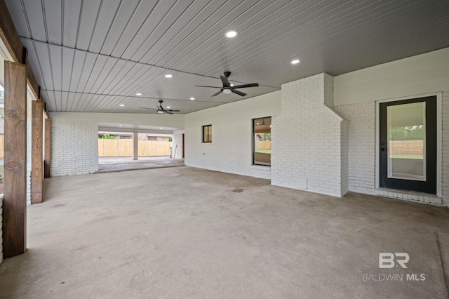 751 Abbey Way, Mobile, AL 36695 - view of patio / terrace featuring a ceiling fan