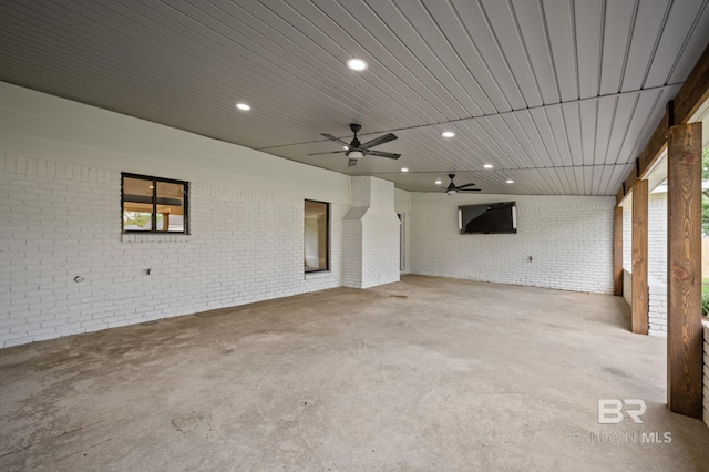 751 Abbey Way, Mobile, AL 36695 - view of patio / terrace featuring ceiling fan