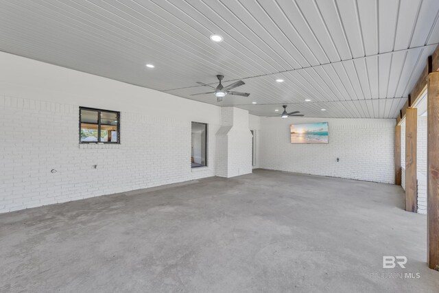 751 Abbey Way, Mobile, AL 36695 - garage with a ceiling fan