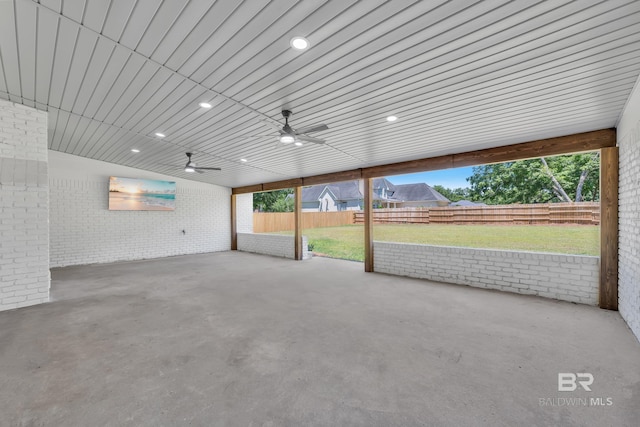 751 Abbey Way, Mobile, AL 36695 - garage with ceiling fan