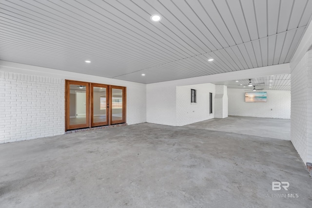 751 Abbey Way, Mobile, AL 36695 - garage featuring french doors and recessed lighting