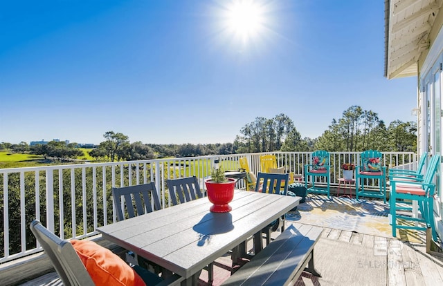 view of patio / terrace featuring outdoor dining space