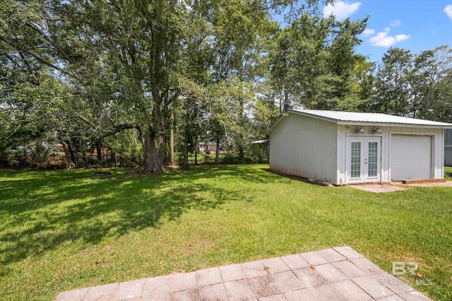 24663 Chestnut St Unit A & B, Elberta, AL 36530 - view of green lawn featuring french doors
