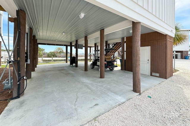 view of horse barn featuring an outdoor structure