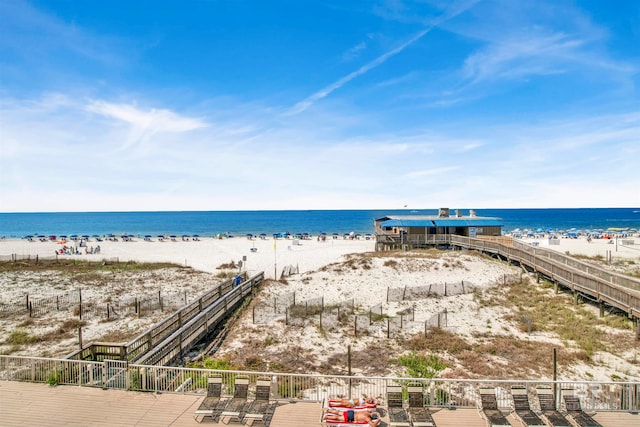 water view with a beach view