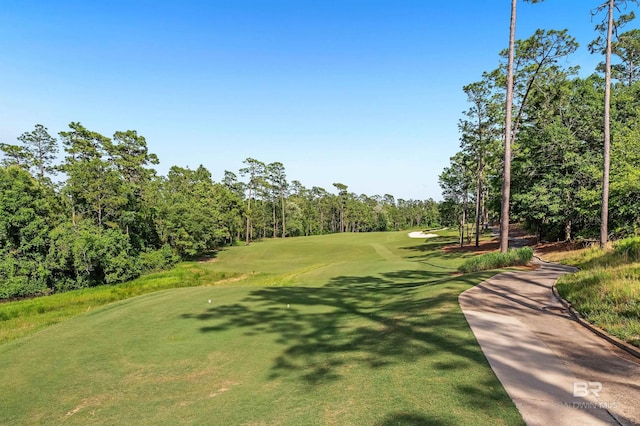 view of property's community featuring golf course view