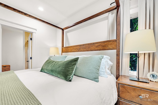 bedroom featuring recessed lighting