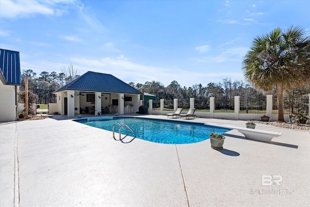 14281 Timber Ridge Dr, Loxley, AL 36551 - view of pool with a patio area and ceiling fan