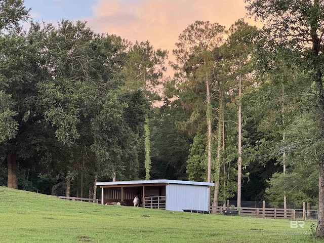 14281 Timber Ridge Dr, Loxley, AL 36551 - view of pole building featuring a forest view