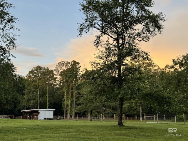14281 Timber Ridge Dr, Loxley, AL 36551 - view of yard with a pole building and an outdoor structure