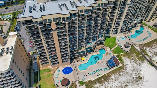 24132 Perdido Beach Blvd Unit 1081, Orange Beach, AL 36561 - drone / aerial view of a pool area