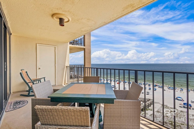 24132 Perdido Beach Blvd Unit 1081, Orange Beach, AL 36561 - balcony with view of water and beach