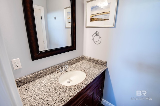 bathroom featuring vanity