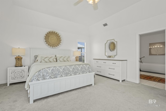 2764 W Beach Blvd, Gulf Shores, AL 36542 - bedroom featuring light carpet and a ceiling fan