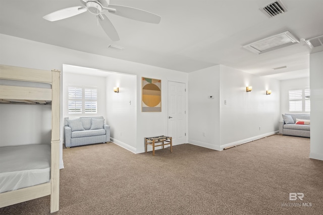 2764 W Beach Blvd, Gulf Shores, AL 36542 - interior space with carpet, plenty of natural light, and attic access