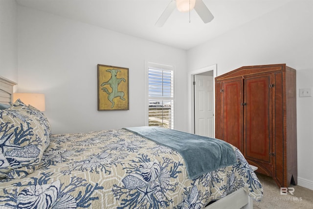 2764 W Beach Blvd, Gulf Shores, AL 36542 - bedroom featuring light carpet and ceiling fan