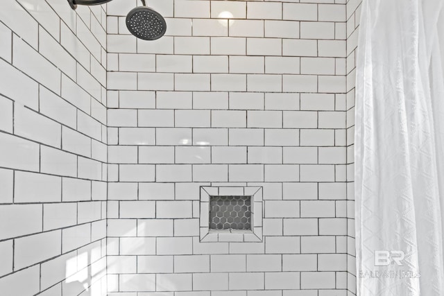 bathroom featuring walk in shower