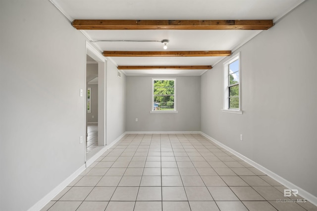 963 Shady Brook Dr, Mobile, AL 36606 - spare room featuring beam ceiling and baseboards