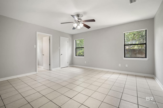 963 Shady Brook Dr, Mobile, AL 36606 - unfurnished bedroom featuring a ceiling fan, light tile patterned floors, and baseboards