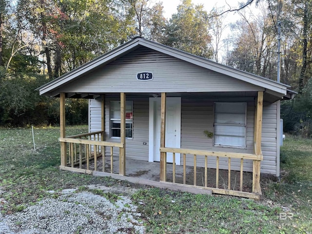 bungalow-style house with a porch