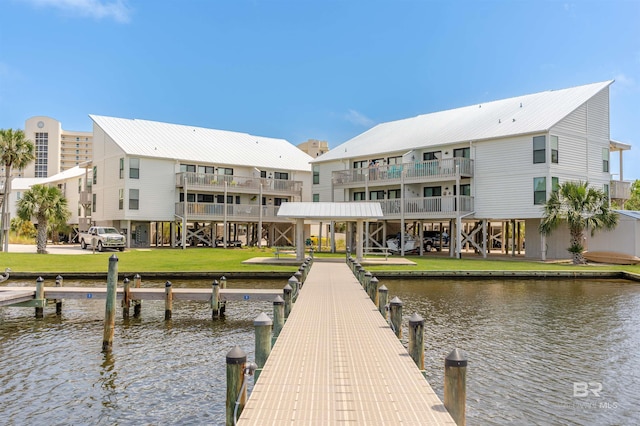 26115 Perdido Beach Blvd Unit 4-A, Orange Beach, AL 36561 - dock area featuring a water view and a balcony