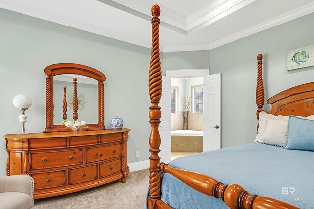 8954 Bay Point Dr, Elberta, AL 36530 - bedroom with carpet flooring, baseboards, and ornamental molding