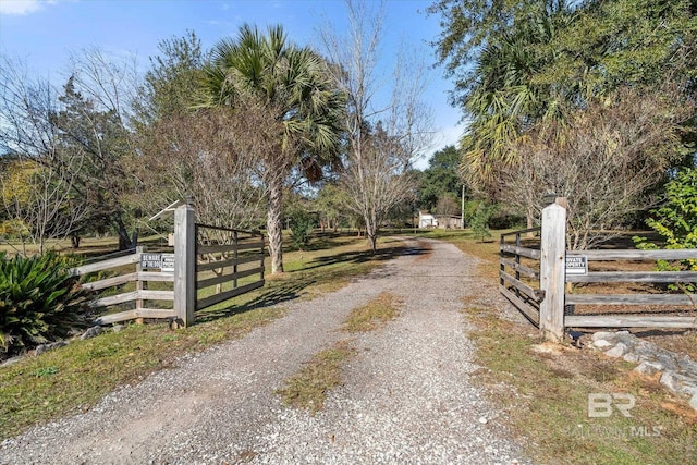 view of road