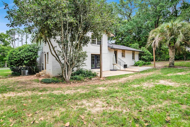 view of front of home with a patio