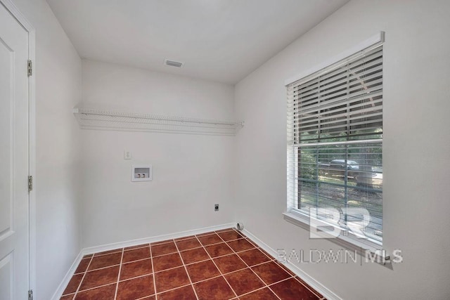 31246 Shambo Rd, Spanish Fort, AL 36527 - laundry room featuring washer hookup, dark tile patterned floors, and electric dryer hookup