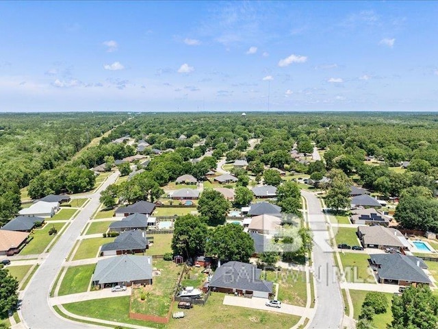 11554 Braga Dr, Daphne, AL 36526 - aerial perspective of suburban area with a forest