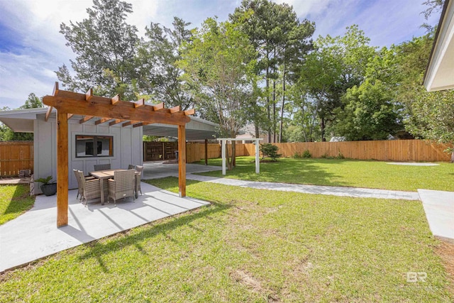 362 Azalea St, Fairhope, AL 36532 - view of yard with a patio area and a pergola