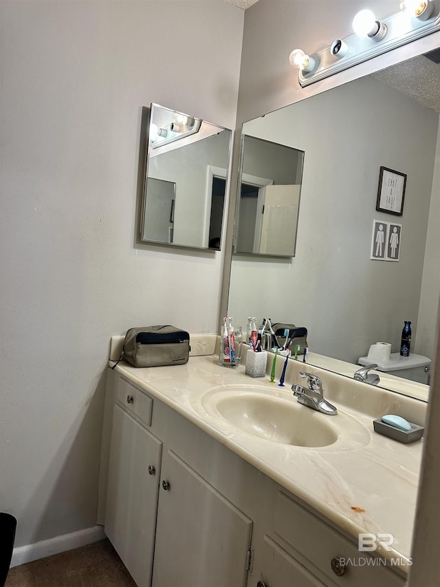 1802 Brookwood Dr, Brewton, AL 36426 - bathroom with baseboards and vanity