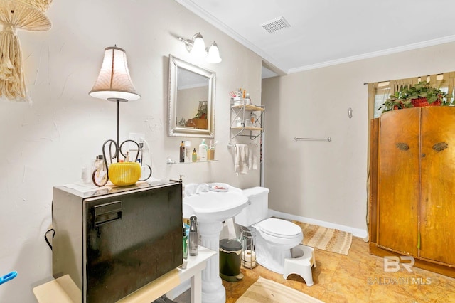 45 Caisson Trce, Spanish Fort, AL 36527 - bathroom with ornamental molding and toilet