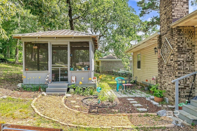 45 Caisson Trce, Spanish Fort, AL 36527 - view of yard with a sunroom and a patio area