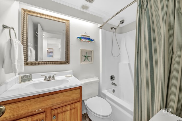28783 Perdido Beach Blvd Unit 512N, Orange Beach, AL 36561 - bathroom with shower / bath combo with shower curtain, toilet, and vanity