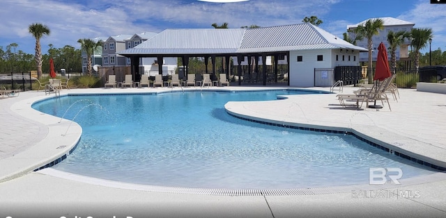 2760 Salt Dr, Orange Beach, AL 36561 - pool featuring fence and a patio area