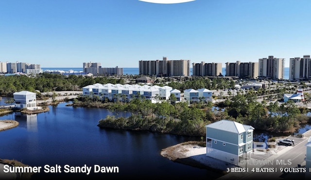 2760 Salt Dr, Orange Beach, AL 36561 - aerial view with a city view and a water view