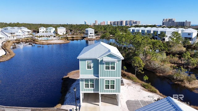 2760 Salt Dr, Orange Beach, AL 36561 - birds eye view of property featuring a residential view and a water view