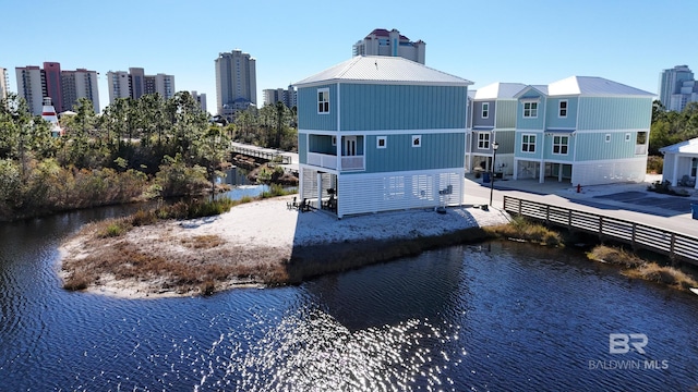 2760 Salt Dr, Orange Beach, AL 36561 - rear view of property with a water view