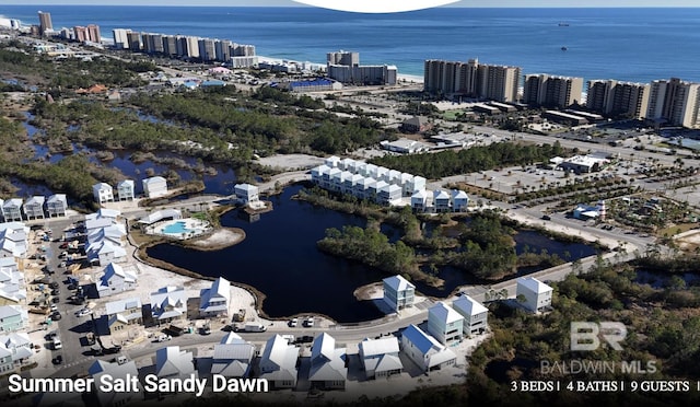 2760 Salt Dr, Orange Beach, AL 36561 - drone / aerial view featuring a city view and a water view