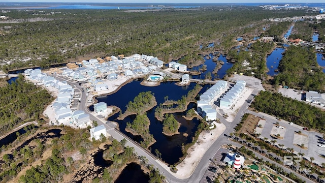 2760 Salt Dr, Orange Beach, AL 36561 - drone / aerial view featuring a view of trees and a water view