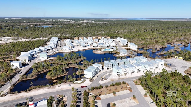 2760 Salt Dr, Orange Beach, AL 36561 - aerial view featuring a forest view and a water view
